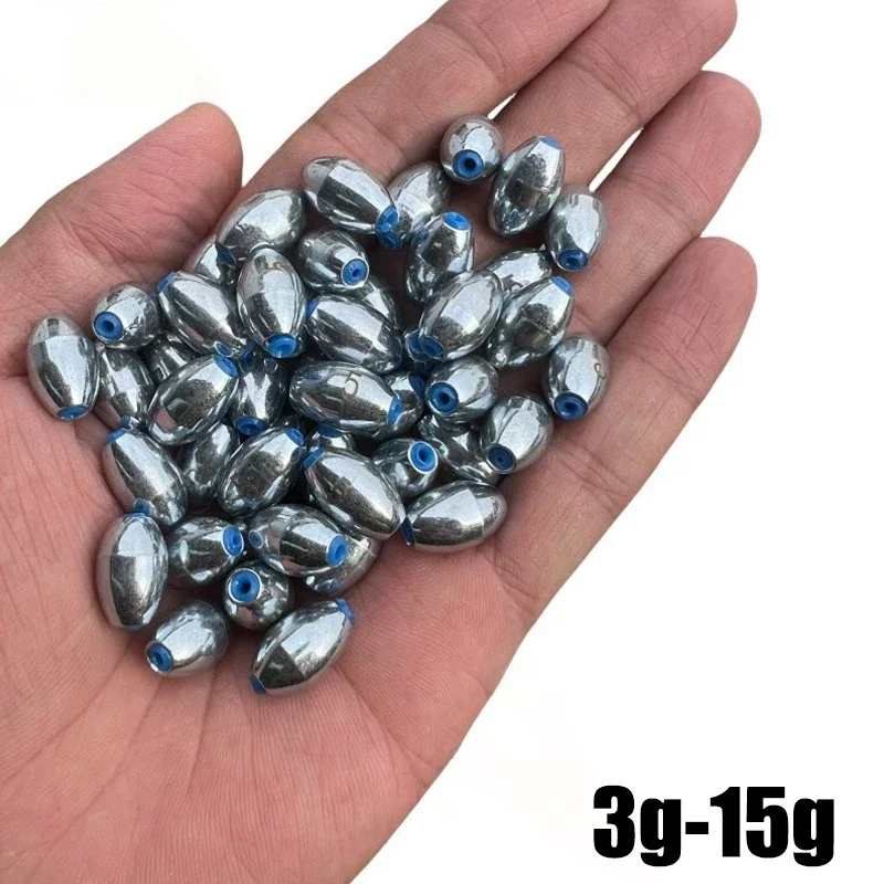 Reel Oil - 10pcs/Lot Alloy Hollow Olive Fishing Sinkers